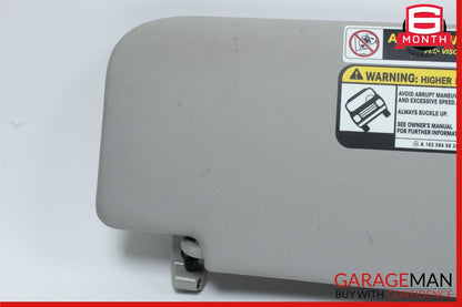 06-12 Mercedes GL450 GL550 ML450 Front Left Sun Visor Sunvisor Shade Grey