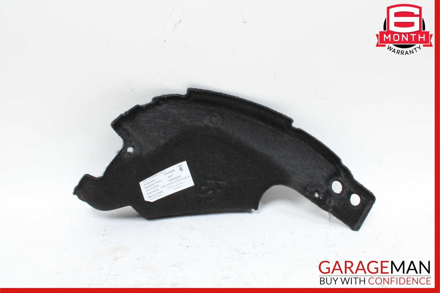 15-18 Ferrari California T Left Trunk Carpet 86062400 OEM