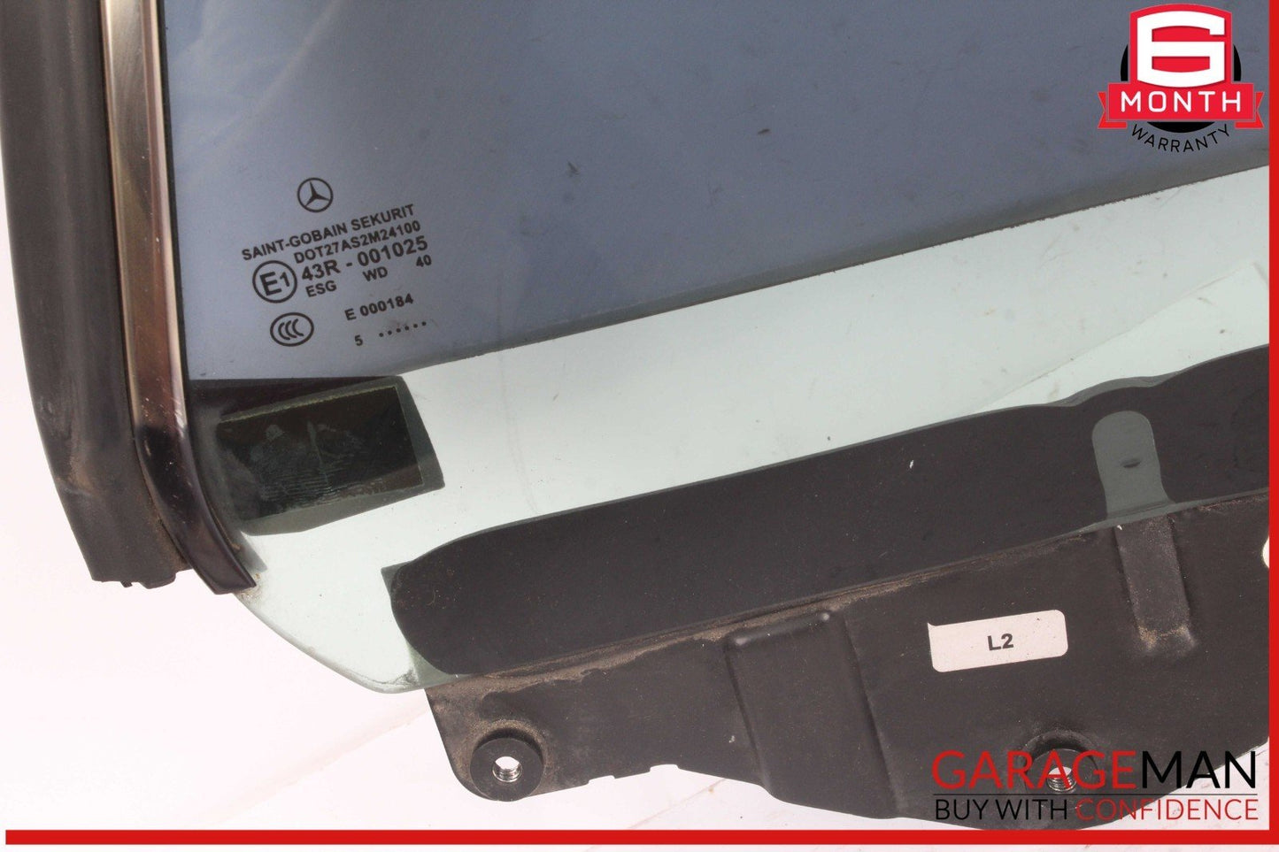 03-12 Mercedes R230 SL500 SL55 AMG Rear Left Side Quarter Window Glass OEM