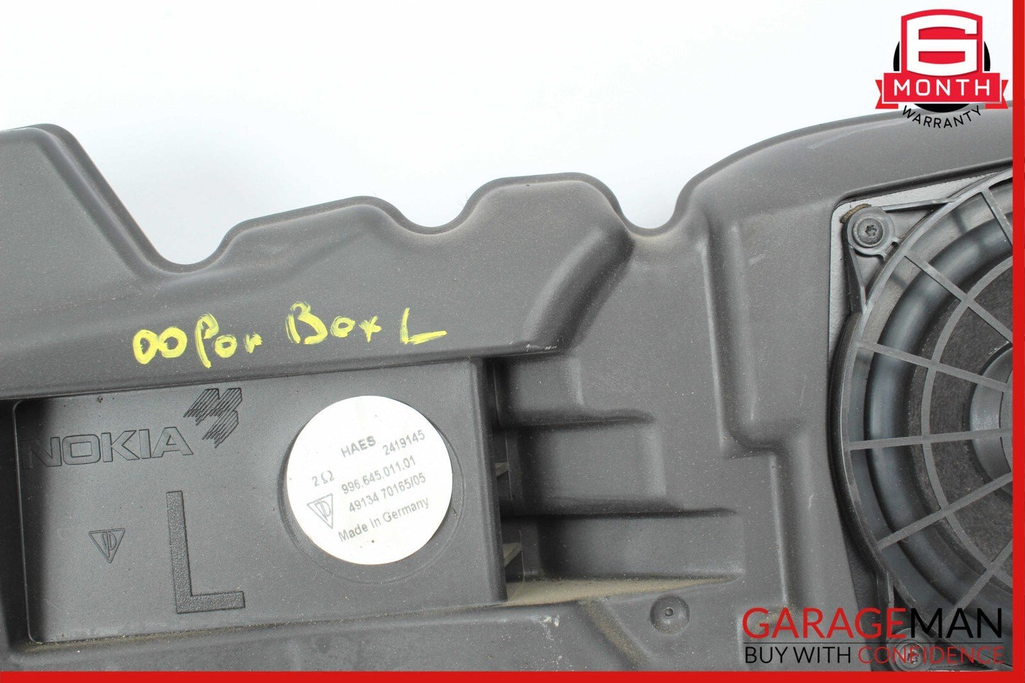 97-04 Porsche Boxster 986 Front Left Side Door Sound Audio Speaker Woofer Box