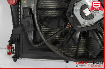 03-06 Mercedes R230 SL500 Engine Motor Cooling Radiator Fan Shroud A/C Condenser