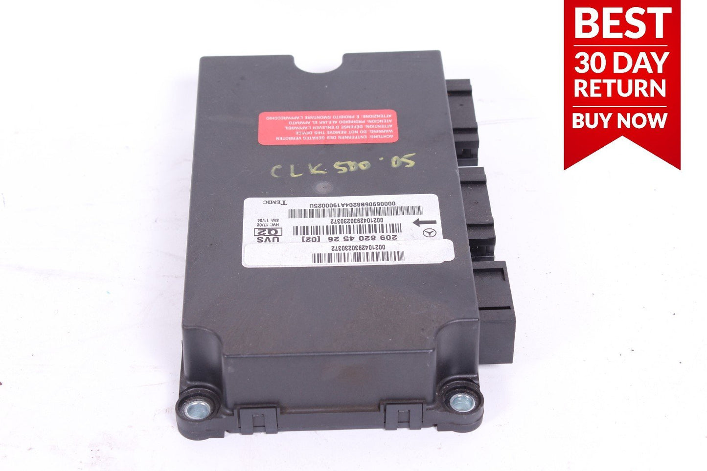 03-09 Mercedes W209 CLK350 CLK500 Convertible Top Computer Control Module A75