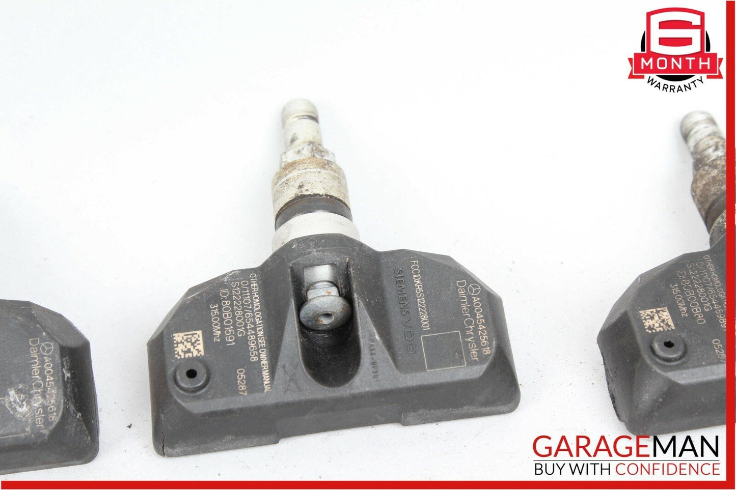 06-11 Mercedes S500 E550 TPMS Tire Pressure Sensor Sensors Set of 4 Pc 315 Mhz