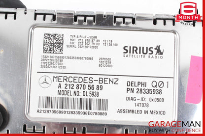 10-17 Mercedes W204 C350 Sirius Satellite Radio Receiver Module 2128705689 OEM
