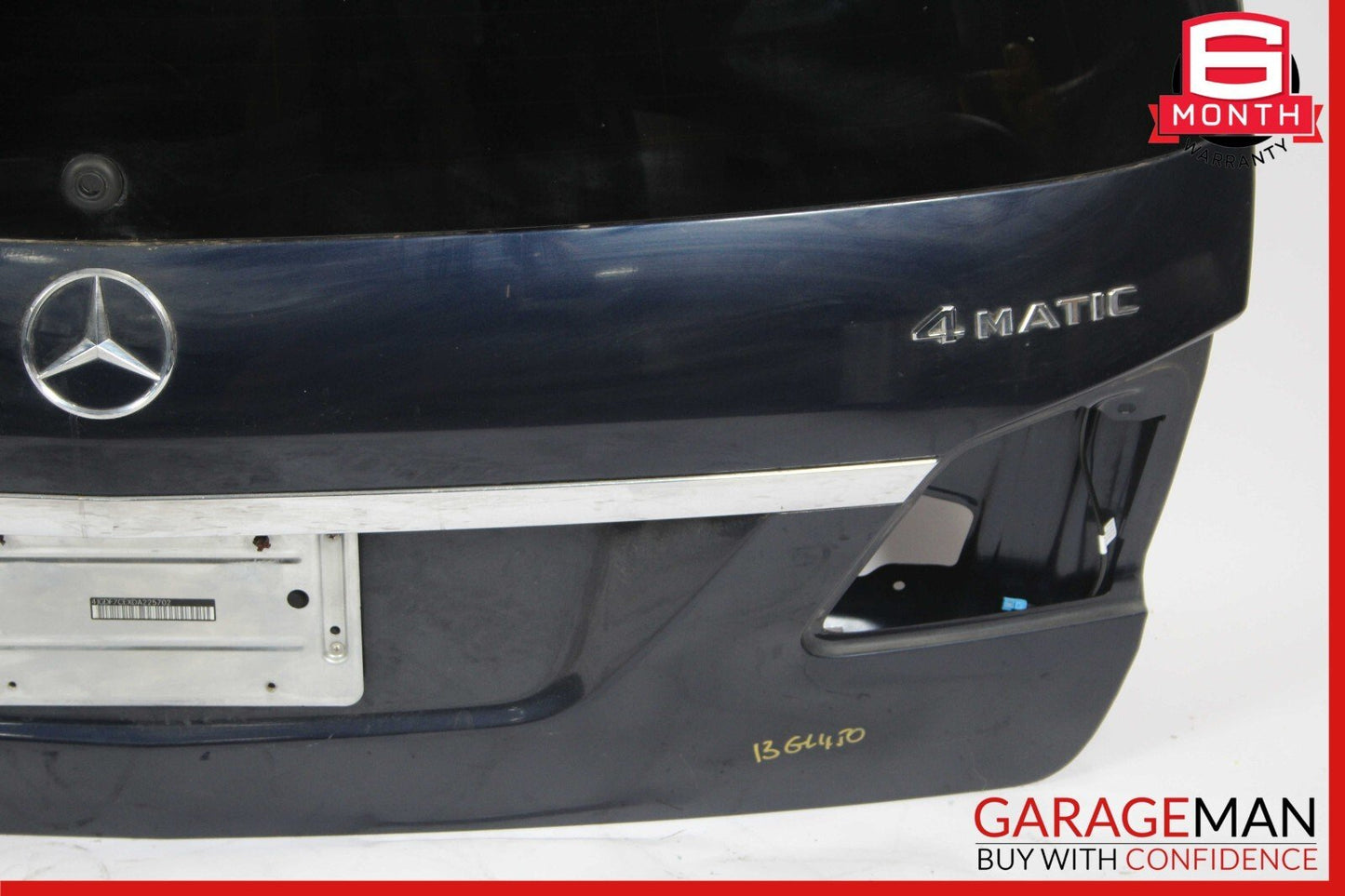 13-16 Mercedes X166 GL450 GL350 Trunk Lid Liftgate Tailgate Hatch Shell Assy