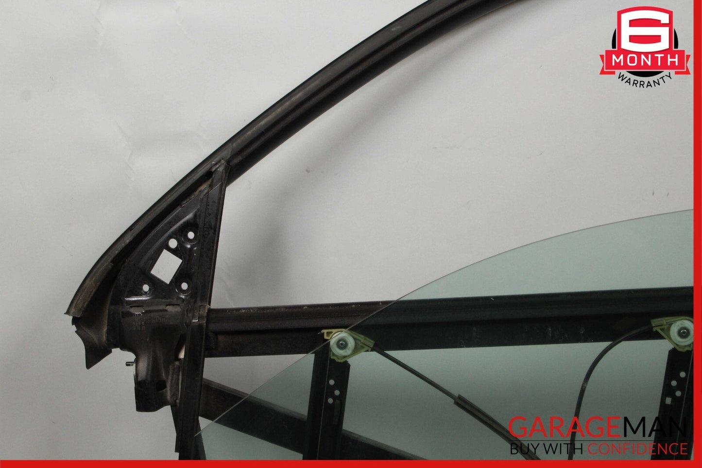 03-06 Porsche Cayenne 955 Front Left Side Door Window Frame Glass Panel Assy