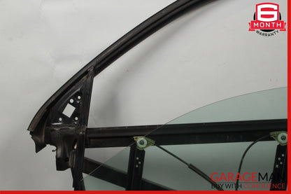 03-06 Porsche Cayenne 955 Front Left Side Door Window Frame Glass Panel Assy