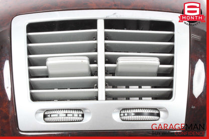 07-13 Mercedes W221 S600 S400 Rear Center Console A/C Air Vent Trim Wood OEM