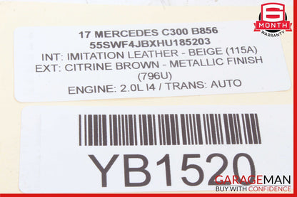 14-19 Mercedes W205 C300 S550 GLC350 Keyless Go Entry Control Module Unit OEM