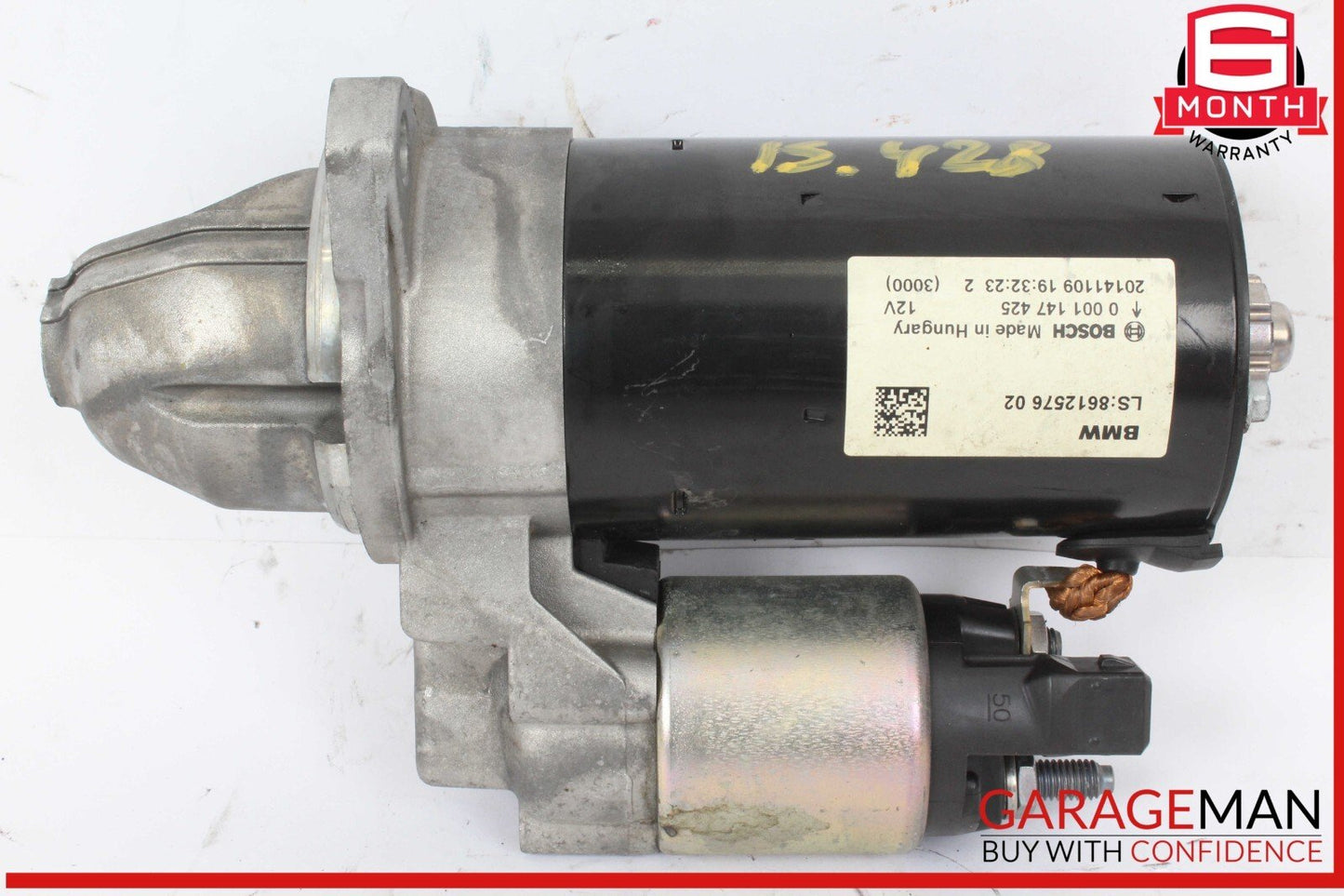 14-16 BMW 428i 435i Engine Motor Starter Bosch 8612576 OEM