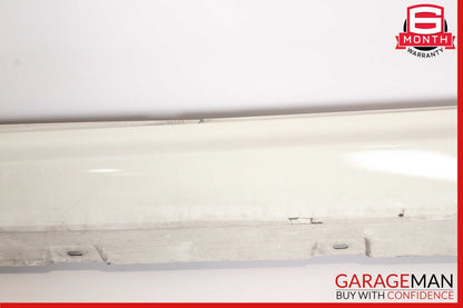 13-19 BMW 650i F06 Left Driver Side Rocker Skirt Molding Trim Panel White OEM