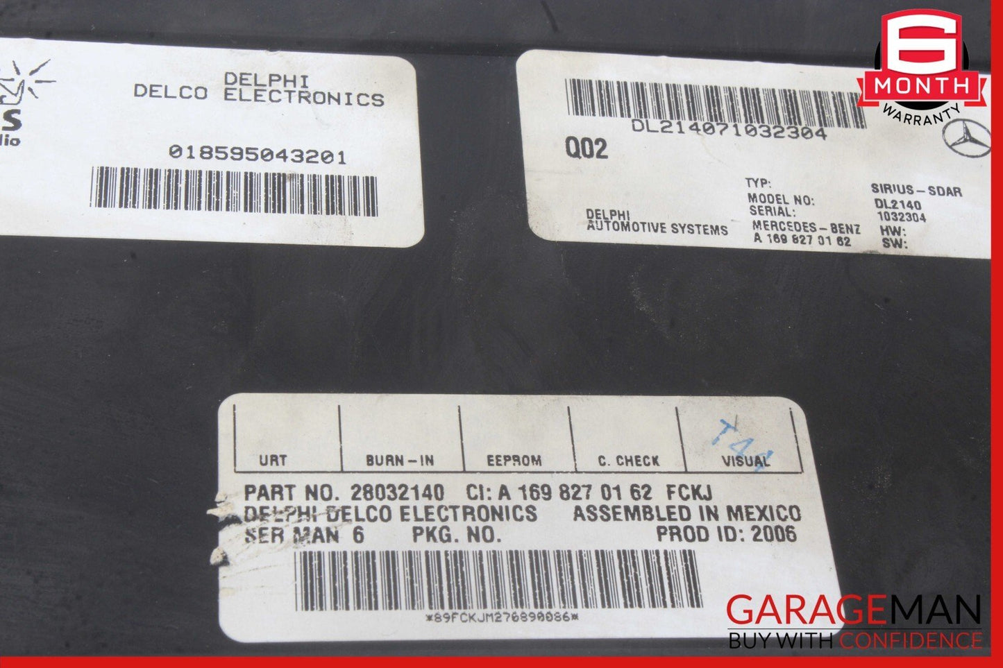 03-09 Mercedes W211 E350 CLS63 AMG CLK350 Sirius Satellite Radio Receiver OEM