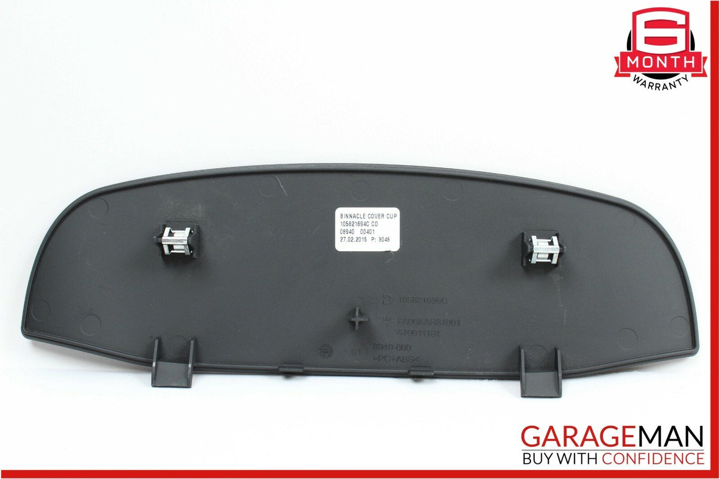 14-17 Maserati Ghibli Dash Speedometer Cover Trim Black OEM