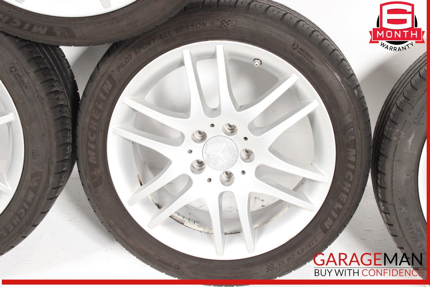 05-11 Mercedes R171 SLK300 17" Complete Wheel Tire Rim Set of 4 Pc OEM