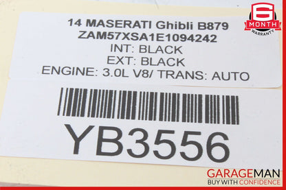 14-17 Maserati Ghibli Passive Entry Hub Control Module ECU OEM