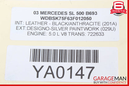 03-12 Mercedes R230 SL500 SL55 AMG Door Control Module Right Side OEM