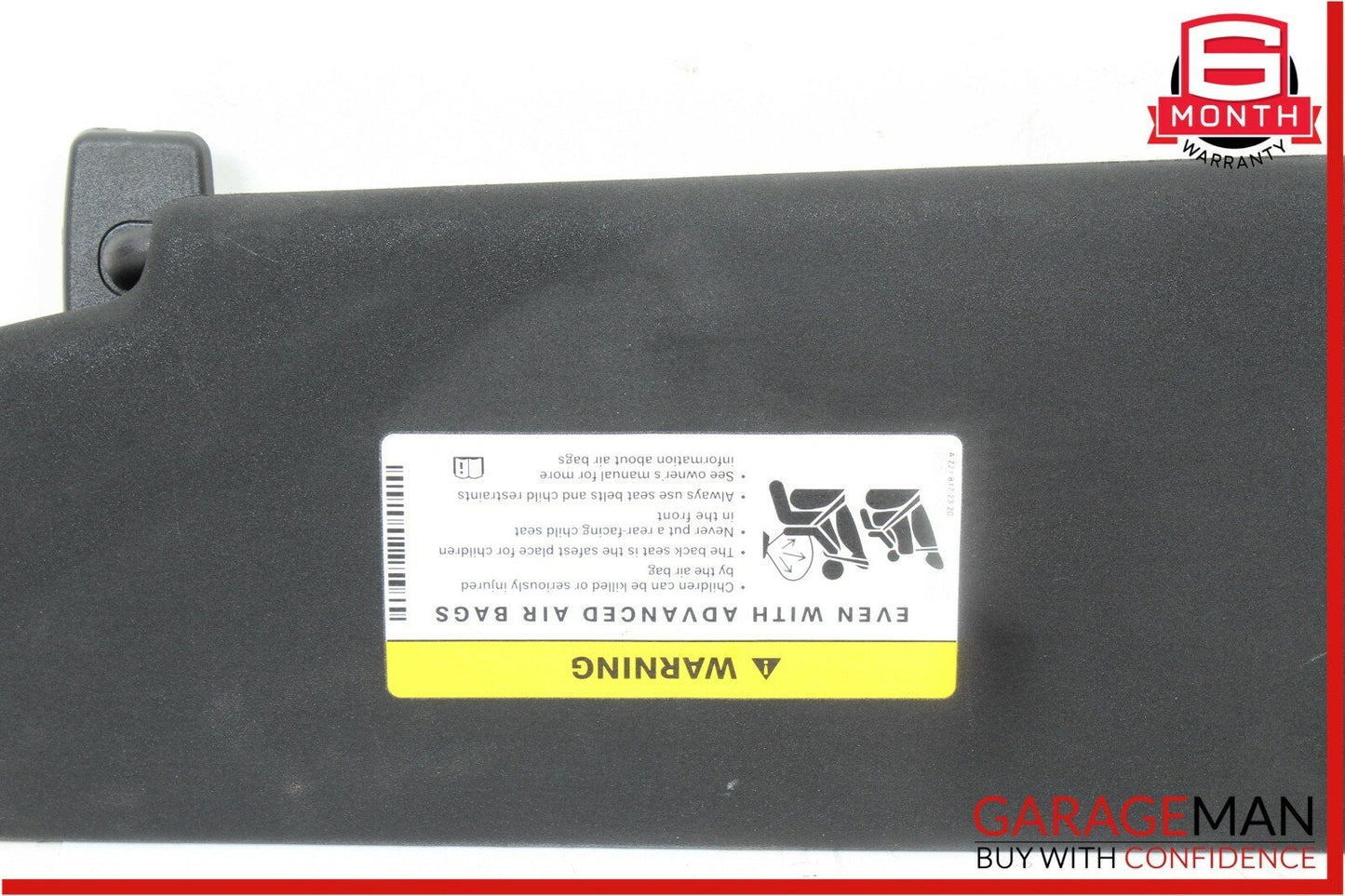 08-14 Mercedes W204 C300 Front Right Side Sun Visor Sunvisor Shade Cover OEM