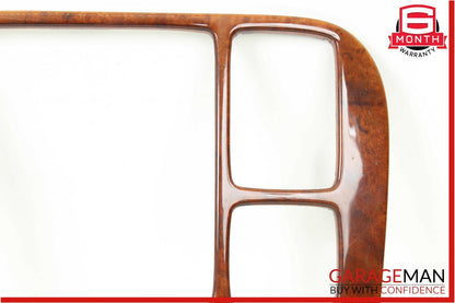 00-02 Mercedes W220 S600 Radio Dash Wood Trim Bezel Panel Cover Wood OEM