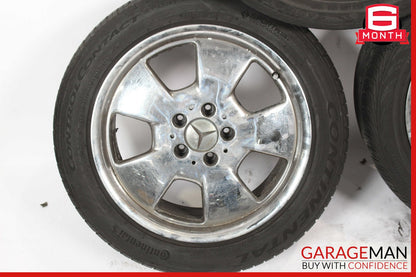 Mercedes R129 SL500 300SL 8.25 x 17 17" Wheel Rims Set Silver 1294011202 OEM