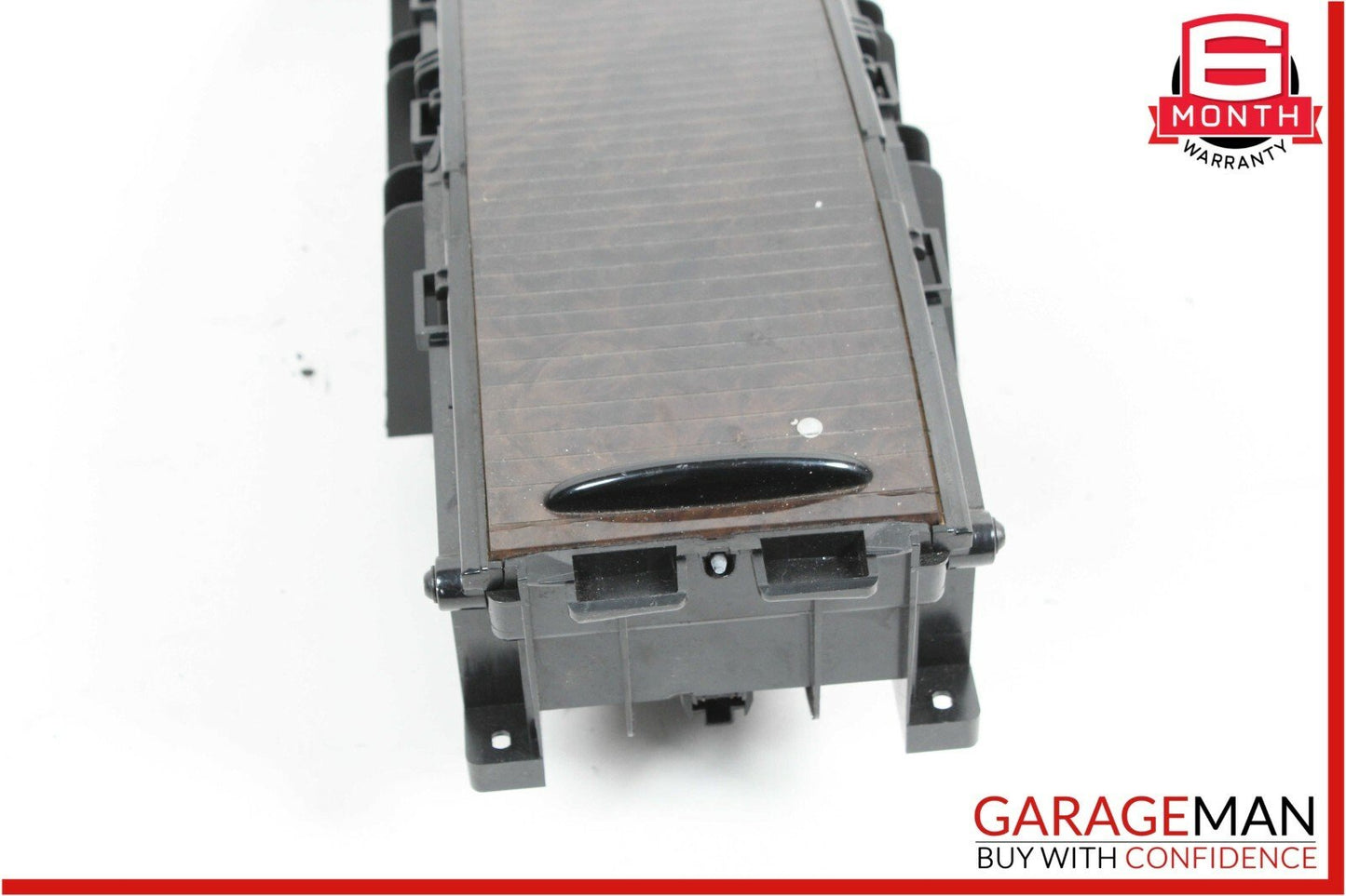 07-11 Mercedes CLS500 Rear Center Console Armrest Storage Compartment Walnut OEM