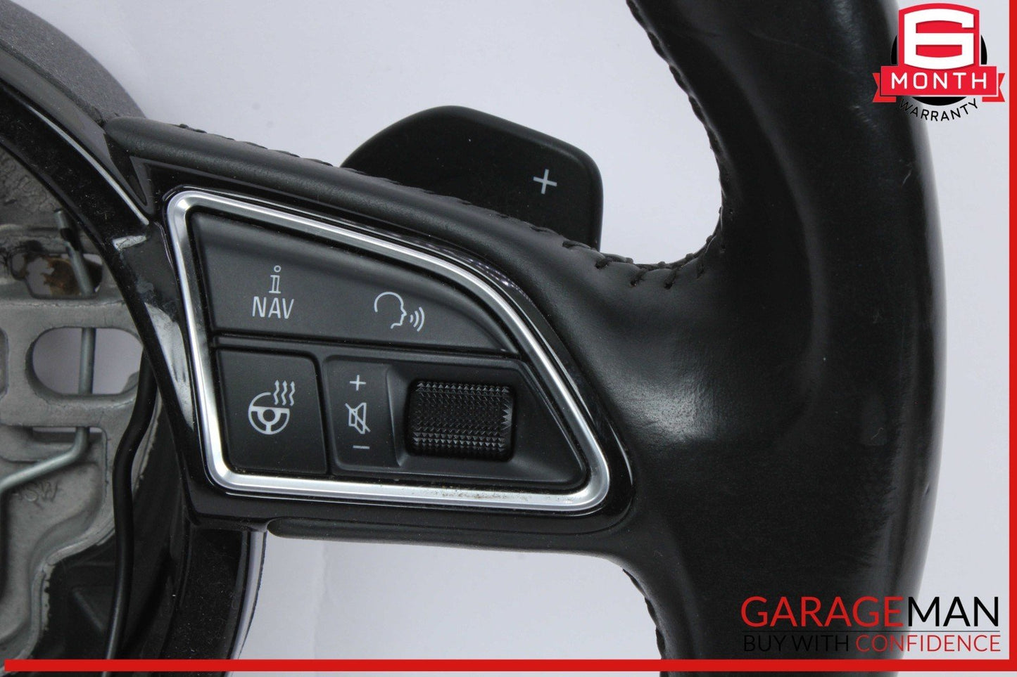 16-18 Audi A7 A6 Front Left Driver Side Steering Wheel Black 4G0419091BF OEM
