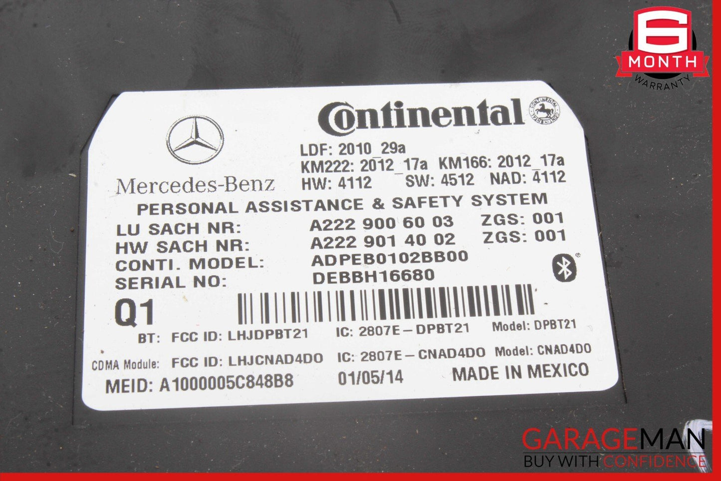 10-20 Mercedes W207 E350 C250 GLA250 SL400 Communication Control Module Unit OEM