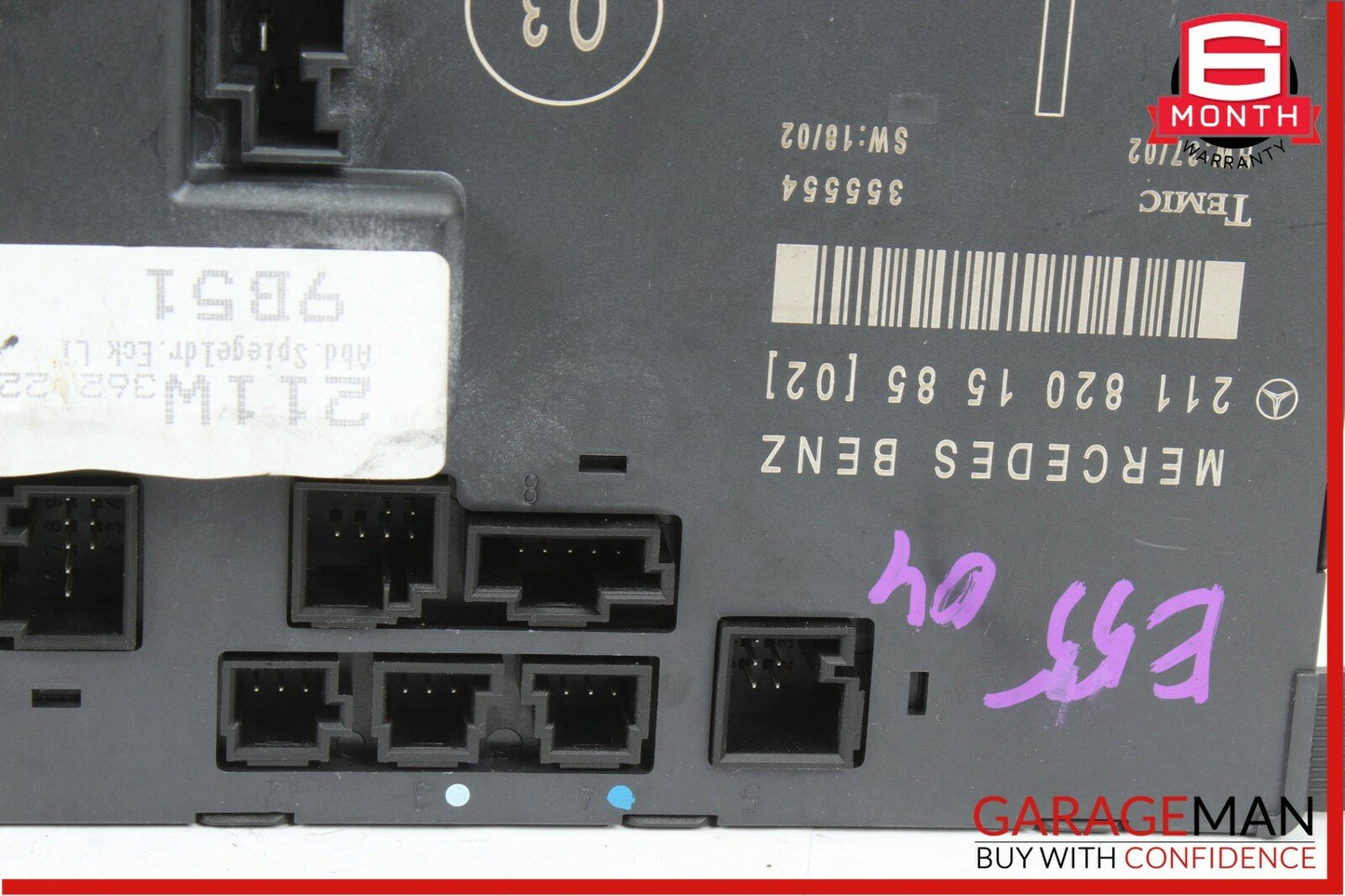 03-09 Mercedes W211 E55 AMG E350 E500 Front Left Driver Door Control Module OEM