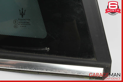08-18 Maserati GranTurismo Rear Right Side Quarter Window Glass OEM