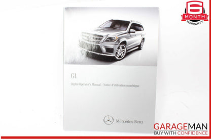 13 Mercedes X166 GL450 Owners Owner Operator Guide Manual Book Set w/ Case OEM