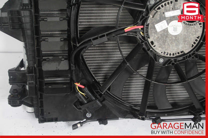 11-18 Porsche Cayenne 958 Engine Radiator Cooling Fan Motor A/C Condenser Assy