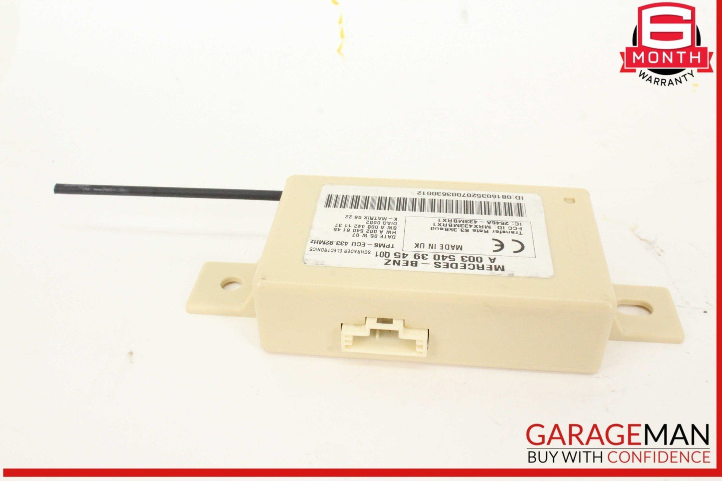 05-11 Mercedes R171 SLK280 Tire Pressure Monitor System TPMS Control Module OEM