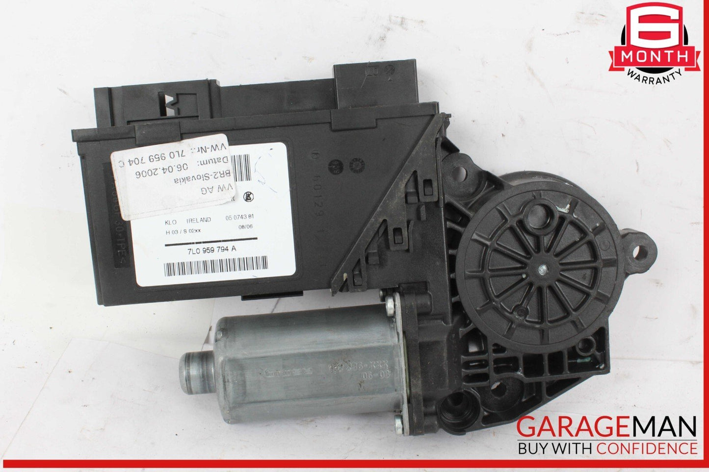03-10 Porsche Cayenne 955 957 Rear Right Passenger Side Window Regulator Motor Unit OEM