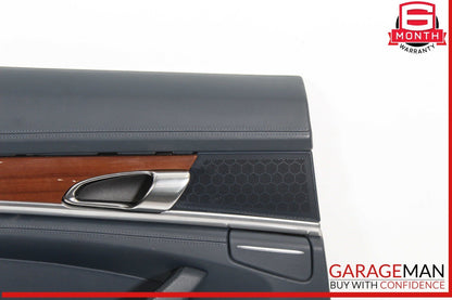 10-16 Porsche Panamera 970 Rear Left Interior Door Panel Leather OEM