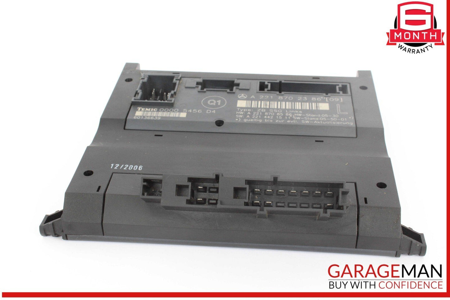 07-13 Mercedes W221 S550 S63 Front Left Driver Side Under Seat Control Unit OEM