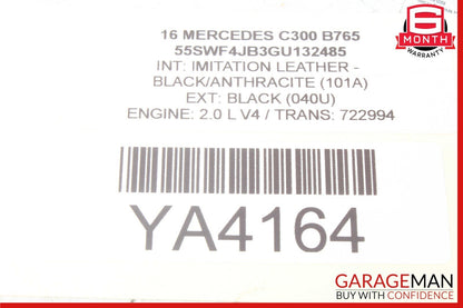15-20 Mercedes W205 C300 Rear Right & Left Shock Absorber Coil Spring Set of 2
