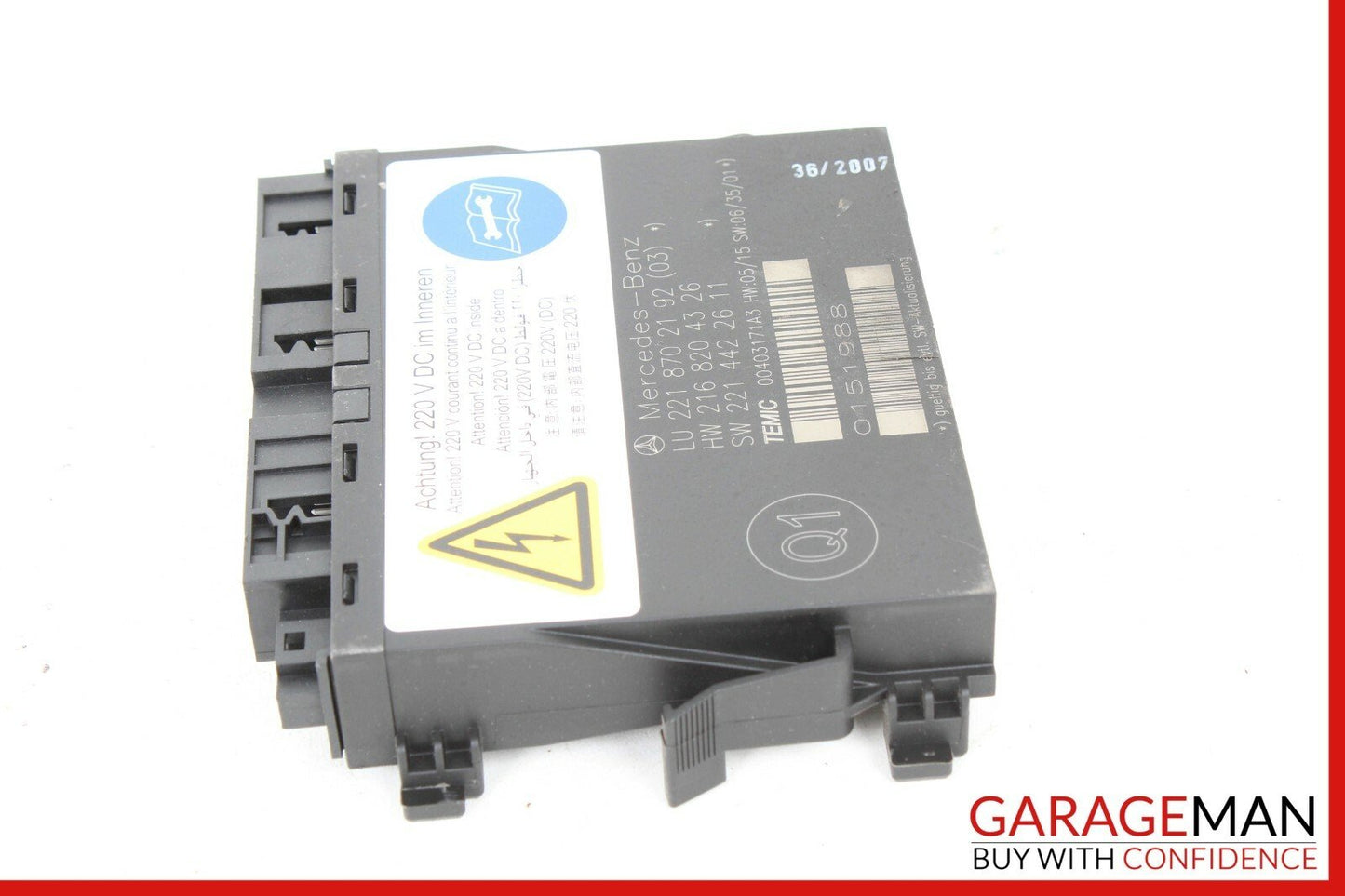07-09 Mercedes W216 CL550 Front Right or Left Dynamic Seat Control Module OEM