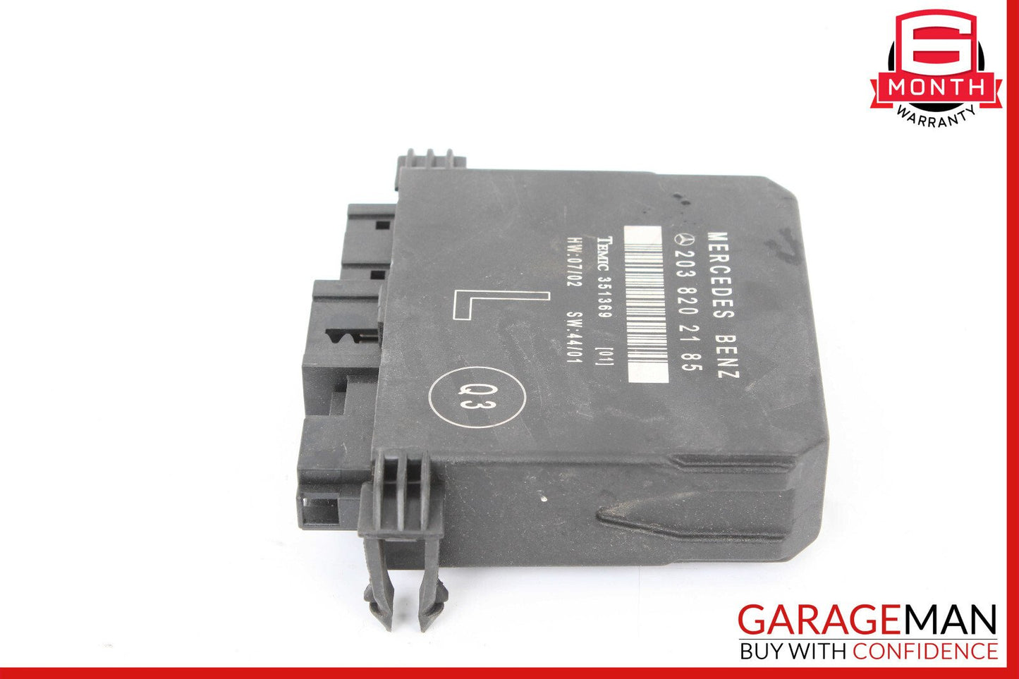 01-07 Mercedes W203 C230 C320 Door Control Module Rear Left 2038202185 OEM