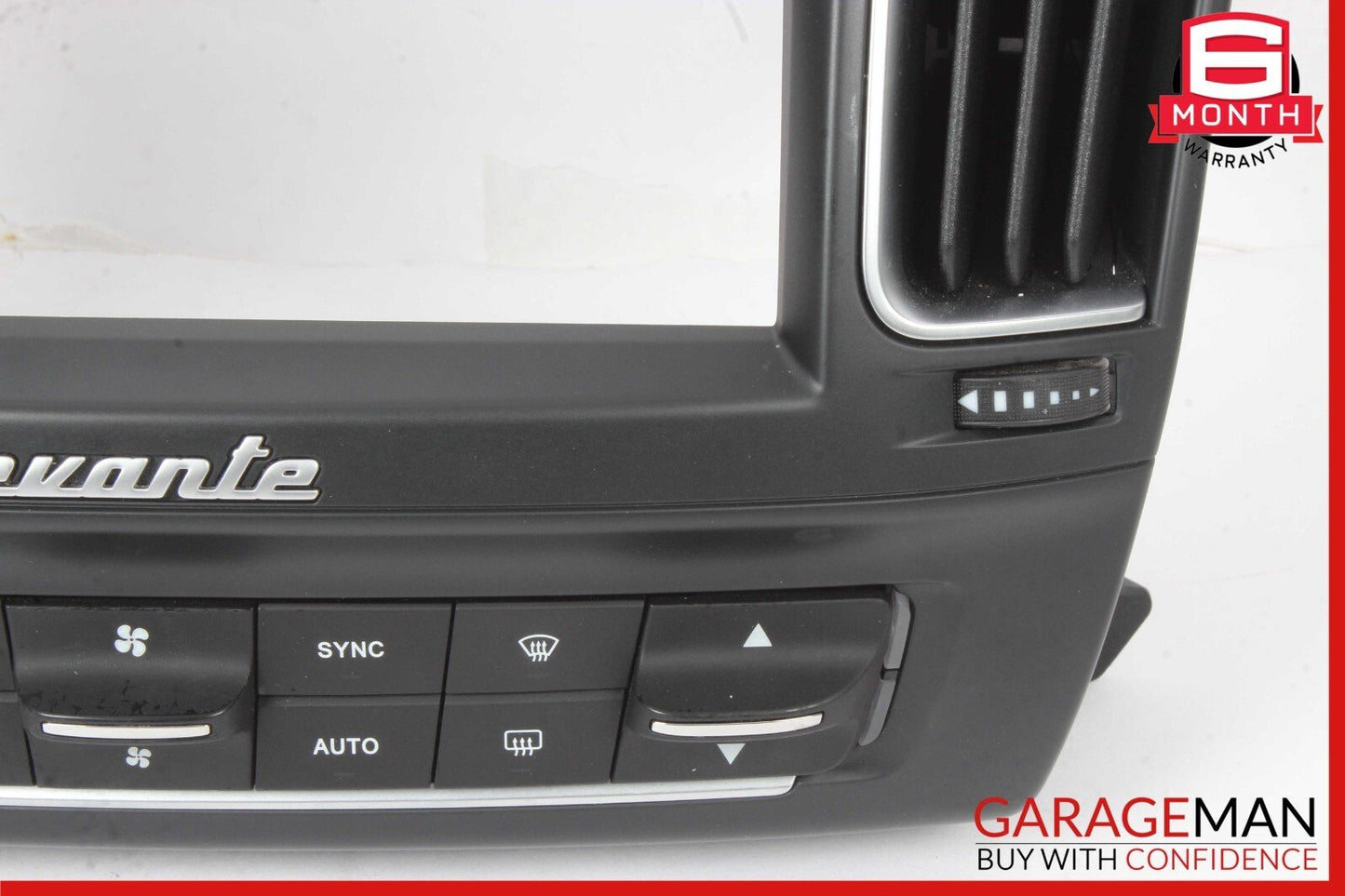 17-23 Maserati Levante AC Heater Climate Control Switch w/ Radio Screen Bezel