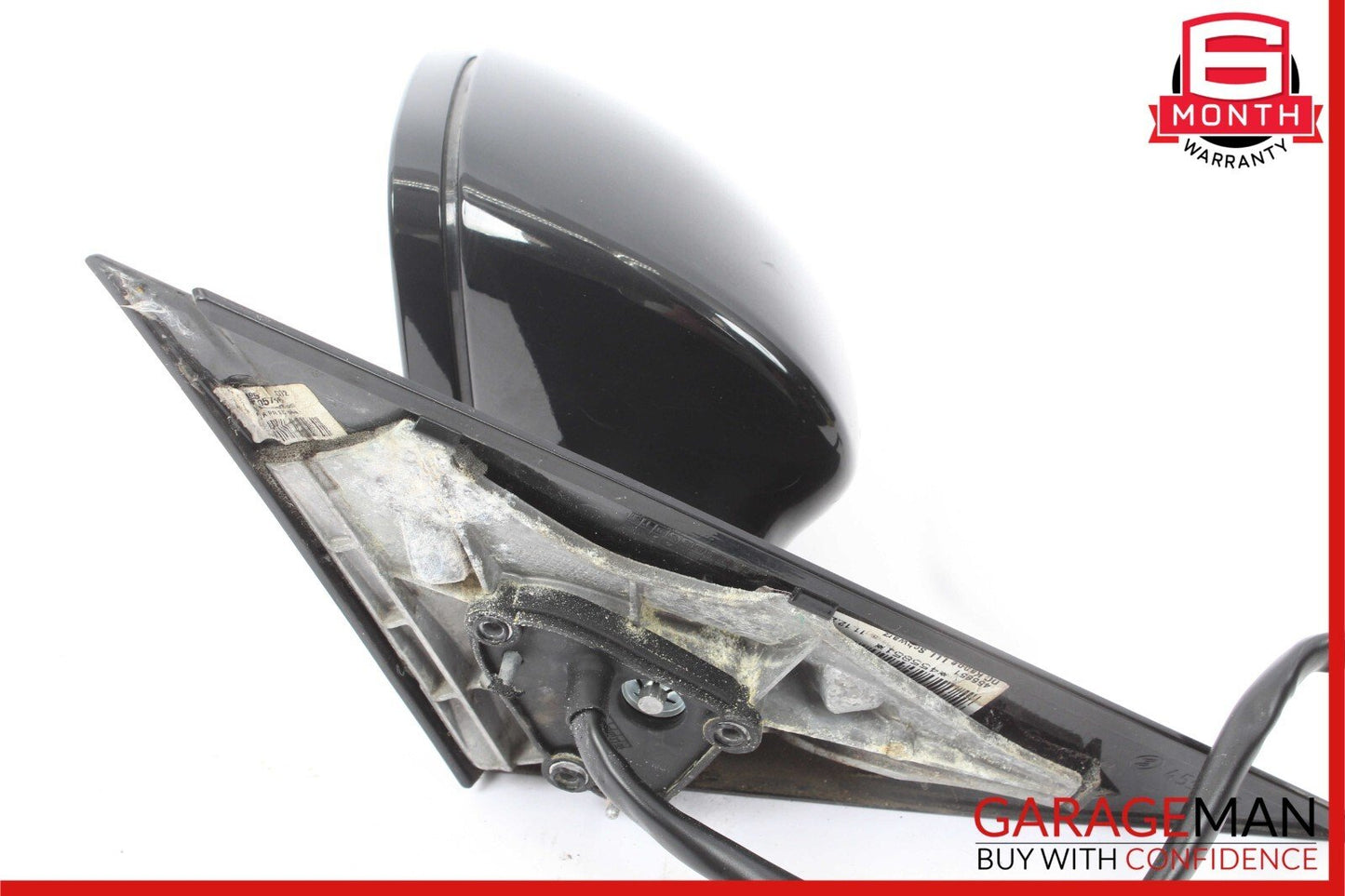 07-09 Mercedes W221 S550 S600 Front Left Side Mirror Door Rear View Black OEM