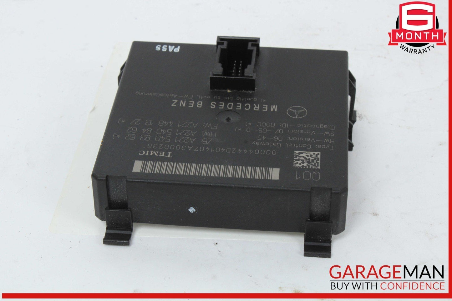 07-14 Mercedes W221 S550 S400 Central Gateway Control Module Unit 2215408362 OEM