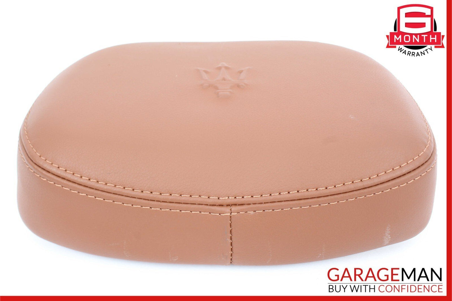 14-17 Maserati Ghibli Front Left / Right Seat Headrest Head Rest Brown