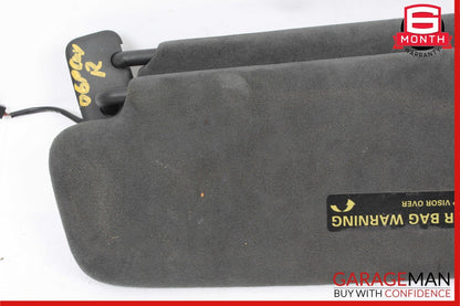 03-10 Porsche Cayenne Turbo Front Right Side Sunvisor Sun Visor Shade Black OEM
