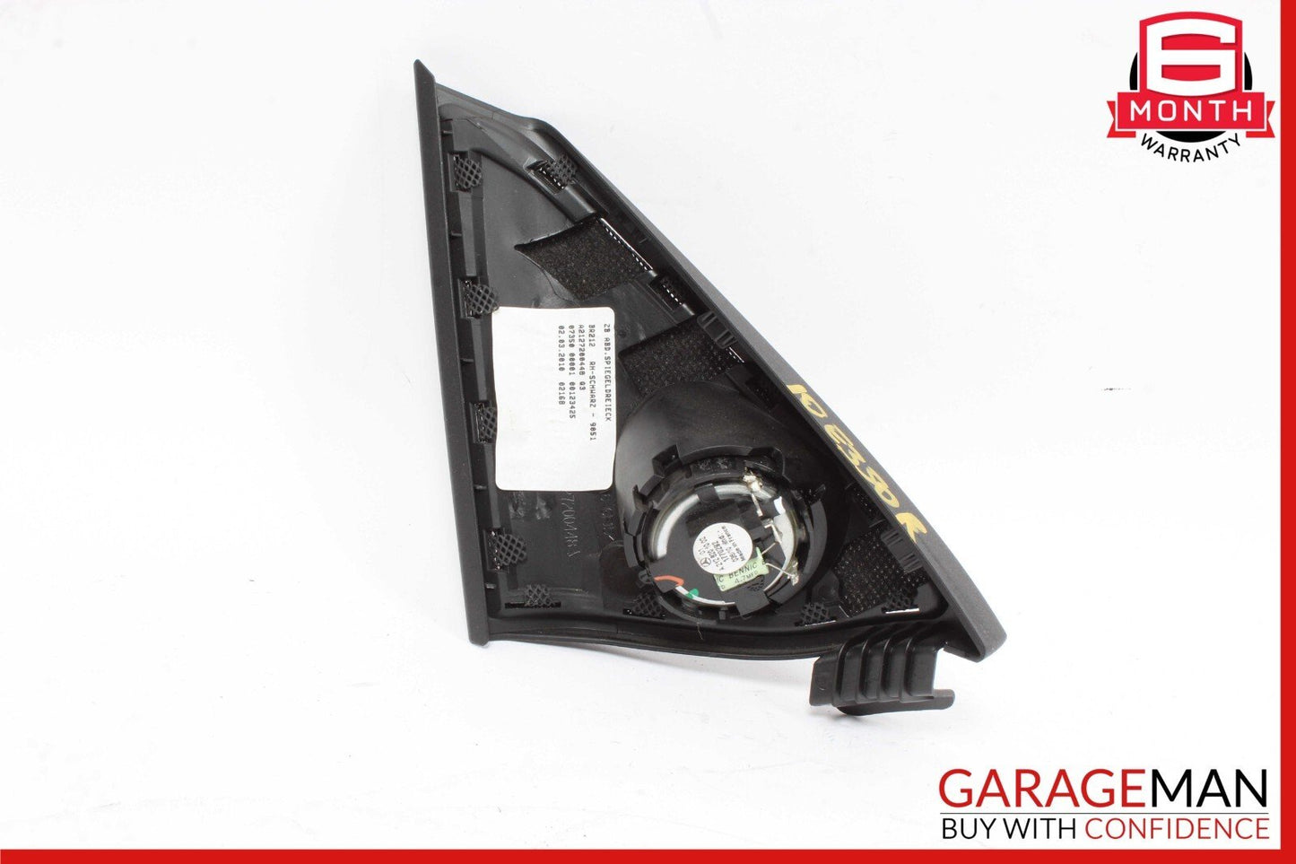 10-16 Mercedes W212 E400 E350 Front Right Door Panel Tweeter Speaker Cover Black