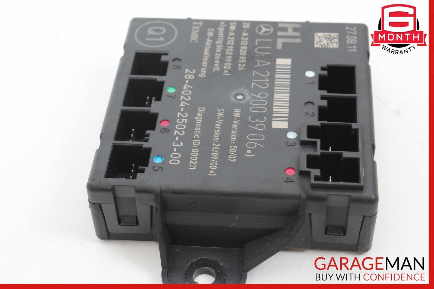 08-18 Mercedes W204 C250 GLK350 E350 CLS550 Rear Left Side Door Control Module