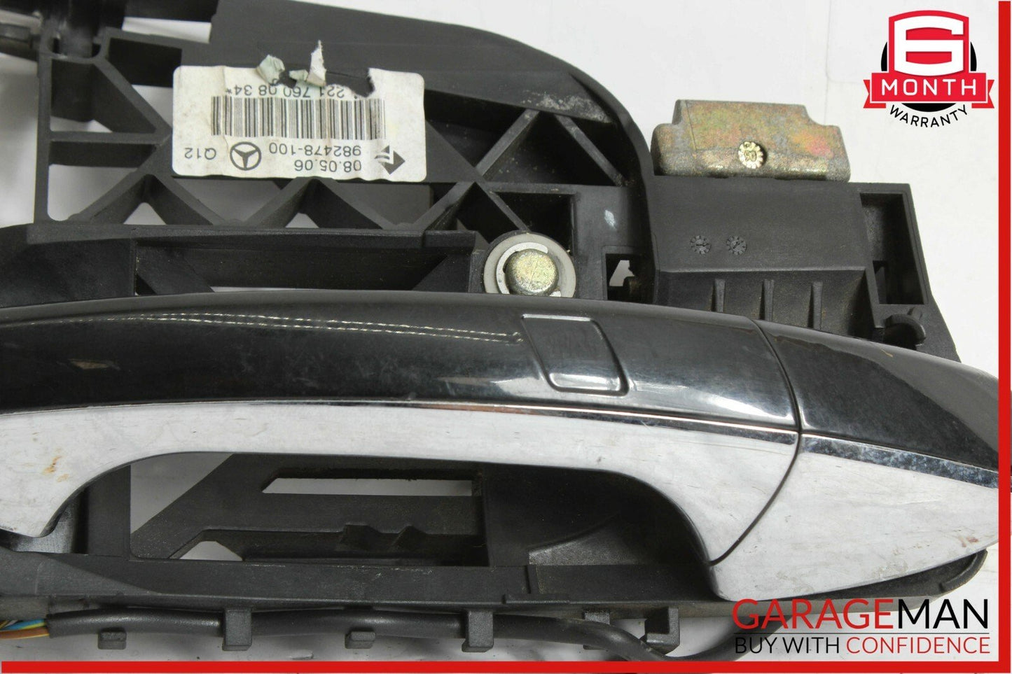 07-13 Mercedes W221 S63 AMG Rear Right Exterior Door Handle Keyless Go Black OEM
