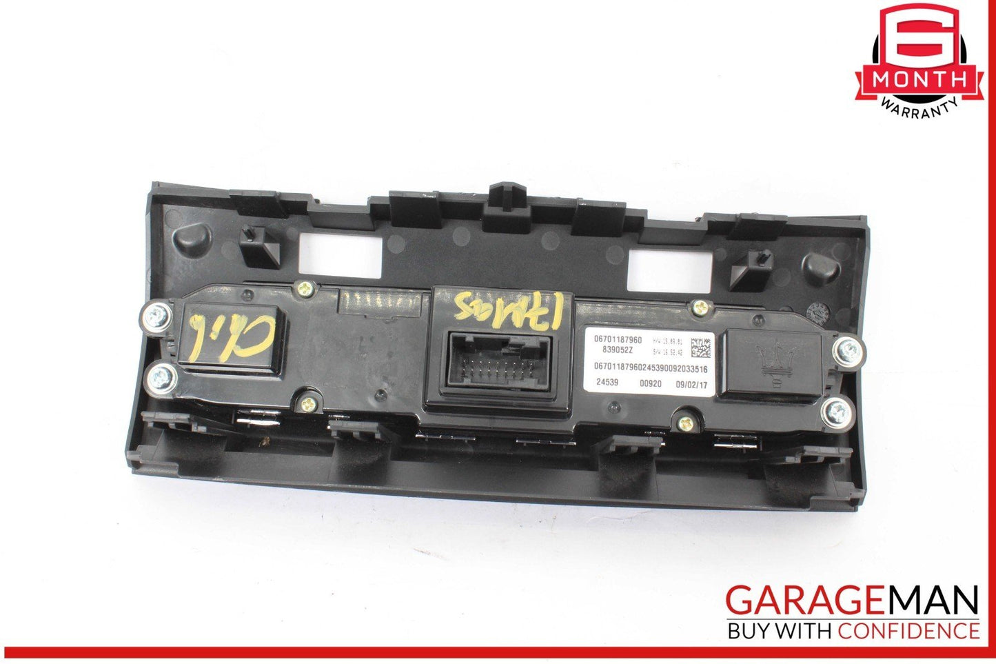 14-17 Maserati Ghibli HVAC Heater AC A/C Climate Control Switch Panel OEM