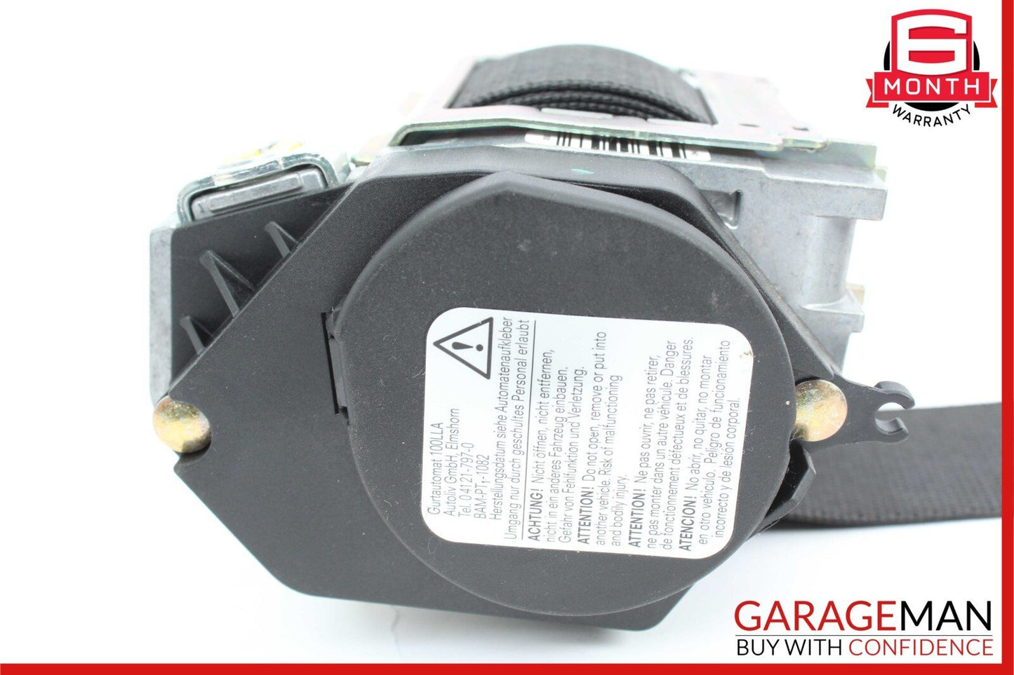 06-09 Mercedes ML350 GL450 R500 Front Right Seat Belt Seatbelt Retractor Black