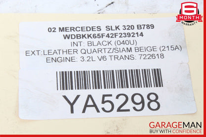 97-04 Mercedes R170 SLK230 Rear Right & Left Shock Absorber Coil Spring Set of 2