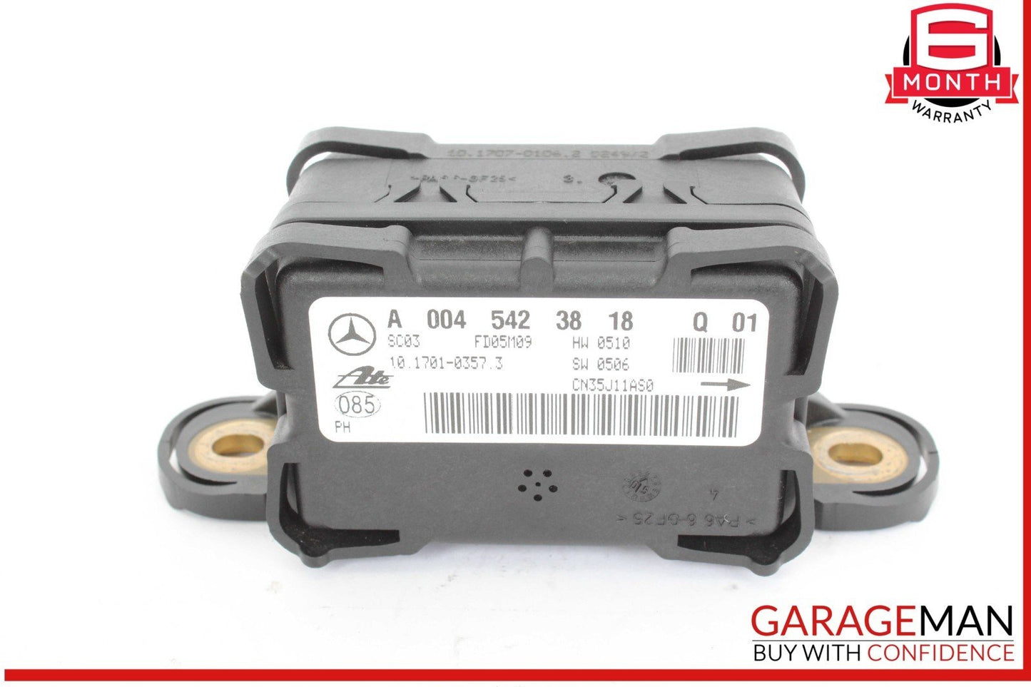 06-09 Mercedes W164 ML350 ML500 R350 Yaw Turn Rate Sensor Module Unit 0045423818