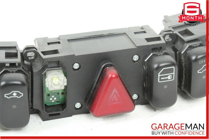 00-02 Mercedes W220 S500 Center Dash ESP Hazard Light Door Lock Switch Control